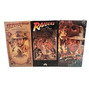 Indiana Jones Trilogy – Factory Sealed VHS Set (Raiders / Temple / Last Crusade